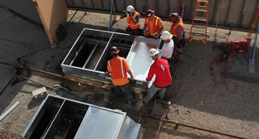 Roof Curbs for Simi Valley City Hall Air Handlers